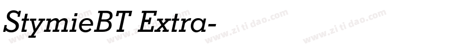 StymieBT Extra字体转换